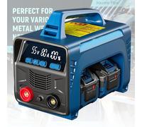 UPLTOE Portable Spot Welder,Hot Start Portable Stick Core Welder,LED Display,Machine,for Outdoor Metal Repair. 2batteries