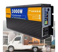 UPLTOE Power Inverter 3000w/4000w/5000w/6000w/8000w Dc 12v 24v 48v 60v to Ac 110v,Pure Sine Wave Car Inverter with Intelligent Color Screen Display for Camping 3000w-60v