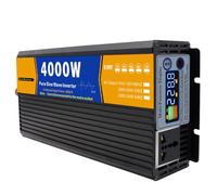 UPLTOE Power Inverter 3000w/4000w/5000w/6000w/8000w Dc 12v 24v 48v 60v to Ac 110v,Pure Sine Wave Car Inverter with Intelligent Color Screen Display for Camping 4000w-48v