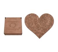 Upluckey 20 Reasons Why I Love You Wooden Heart Puzzle Valentine's Day Gift | Solid Birch Wood, 20 Love Messages, Matching Storage Box, Heart 16x19.5cm, Proposal Wedding Anniversary