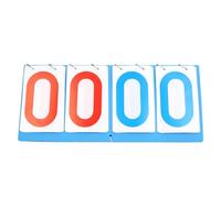 Upluckey 4 Digit Scoreboard, Waterproof Tabletop Flip, Blue Red | Large Score Numbers, Attachment Loops For Easy Turning, 14.2 X 6.5 In, For Volleyball Table Tennis Basketball