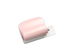 Upluckey 5 Hole Paper Puncher, Mini Portable Punch for A4 A5 B5, Pink | Punches 5 Sheets, 5.5mm Hole Diameter, 9.5mm Spacing, 7mm Depth, Abs Iron Build, Fits 20 26 30 Hole Binders, Scrapbook Craft