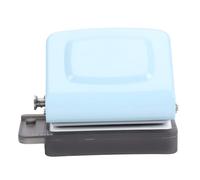 Upluckey 6 Hole Punch, 5.5mm Hole Diameter, 8 Sheet Capacity, Blue | Fits A4 B5 A5 20 26 30 Hole Loose Leaf, 9.5mm Hole Spacing, 6mm Feed Depth, Alloy Steel ABS, Built In Coil Opener, Scrap Tray