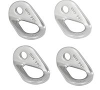 Upluckey Climbing Bolt Hanger, 25kN Stainless Steel, 4Pcs Outdoor Anchor | 52g, 58x40mm, 10.3mm And 18.5mm Holes, Reinforced Connections, Caving, Rappelling, Rescue, High-Altitude Use