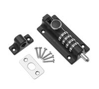Upluckey Combination Locking Bolt 4 Digit Combi Bolt Set Thicken Solid Zinc Alloy Security Slide Latch Lock Slide Bolt Lock for Shed Gate Fences