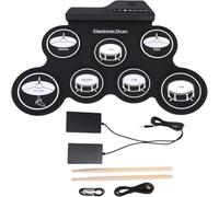 Upluckey Electronic Drum Set, 7-Pad Roll Up Drum Kit for Kids & Adults | Pedal Hi Hat, Interchangeable Snare, Silent Headphone Practice, Metronome, External Speaker Required, No PC Game Connection