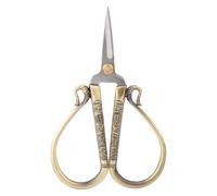 Upluckey Embroidery Scissors, Small Vintage Sewing Scissors, Bronze | Hardened Stainless Blades, Precise Fine Point Cuts, Comfortable Finger Loops, 4.6 Inch, For Tailoring And DIY Crafts