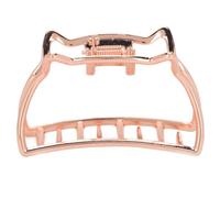 Upluckey Metal Hair Claw Clip, Strong Hold Cat Shape Jaw Clip, Rose Gold | Zinc Alloy Build, 4 X 2.5 Cm, Long Thin Or Thick Hair, Wide Open Design, Daily Wear, Parties, Ceremonies, Birthdays, Banquets