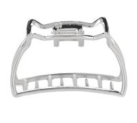 Upluckey Metal Hair Claw Clip, Strong Hold Cat Shape Jaw Clip, Silver | Zinc Alloy Build, 4 X 2.5 Cm, Long Thin Or Thick Hair, Wide Open Design, Daily Wear, Parties, Ceremonies, Birthdays, Banquets