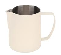 Upluckey Milk Frothing Pitcher 700ml 304 Stainless Steel Latte Art, Black | Double V Outlet, Streamlined Body, Premium Coating, Metal Drawing Inner Wall, Ergonomic Handle, Easy To Clean, Dense Foam