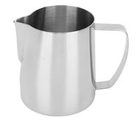 Upluckey Milk Frothing Pitcher 700ml 304 Stainless Steel Latte Art, Black | Double V Outlet, Streamlined Body, Premium Coating, Metal Drawing Inner Wall, Ergonomic Handle, Easy To Clean, Dense Foam