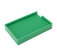 Upluckey Screw Arrangement Tray, 273 Holes V-Shaped Screw Organizer, Green | Uniform Aperture, For 2-2.5mm Screws, Polished Smooth Holes, No Burrs, Wear Resistant PP, Odorless, Model Marked Notch