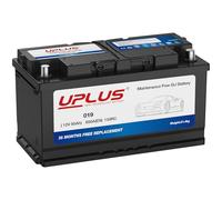 UPLUS 019 Car Battery, 12V 85Ah Maintenance Free Automotive Battery, 650A 150RC, for standard non-start-stop vehicles 351L x 174W x 188H(mm)