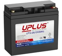 UPLUS 12V 20Ah LP12-20 Rechargeable Sealed Lead Acid Battery, Deep Cycle AGM-SLA Batteries, M5 Terminal, for Ride-on Mower, Golf Trolley, Mobility Scooter, Powerchair, Lawn Tractor, etc