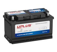 UPLUS 12V 68Ah 550A Non-Start-Stop Car Battery 110, Left:- Right: +