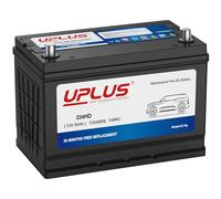 UPLUS 12V 90Ah 720A Heavy Duty car Battery 334HD, Left: + Right: -