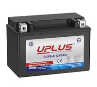 UPLUS 12V 9Ah 120A CCA Auxiliary Battery AUX9-A, Replaces EK091 | 150L×87W×145H(mm), A-Type Block Terminal, Terminal: (+,-), Maintenance-Free, for Volvo. Please check size