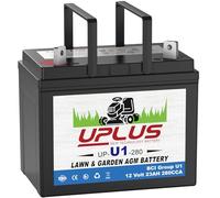 UPLUS 896 U1 Riding Lawn Mower Battery, 12V 350CCA Garden Tractors Maintenance Free Agm Batteries Fit for John Deere/Countax/Cub Cadet/MTD/Hayter, etc (896(250CCA))