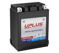UPLUS ATV Battery UP14A-3 replace for YB14L-A2 12V 12Ah 200A(EN) for Scooter Snowmobile UTV Motorcycle Maintenance Free Sealed Agm Powersports | Confirm size before order 133L x 90W x 174H(mm)
