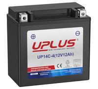 UPLUS ATV Battery UP14C-4 12V 12Ah 200A(EN), replace for-TX14 Scooter Snowmobile UTV Motorcycle Battery Maintenance Free Sealed Agm Powersports | Confirm size before order 150L x 87W x 145H(mm)
