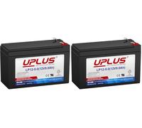 UPLUS LP12-9 12V 9Ah AGM SLA Battery F2 Terminal, Maintenance-Free (Pack of 2)