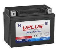 UPLUS Motorcycle Battery UP4A-3, 12V 4Ah Maintenance Free - SLA Agm Powersport Batteries Replacement for CB4L-B,YB4L-B | Confirm size before order 120L x 70W x 92H (mm)