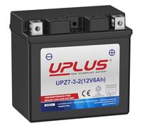 UPLUS Motorcycle Battery UPZ7-3-2, 12V 6Ah 90A(EN), replace for-TZ7S Maintenance Free SLA Agm Powersport for ATV Scooter | Confirm size before order 113L × 70W × 105H(mm)