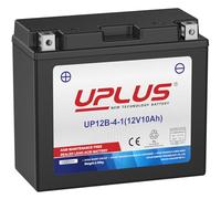 UPLUS UP12B-4-1 Motorcycle Battery replace for YT12B-BS, 12V 10Ah 165A CCA, Agm Maintenance Free Sealed Batteries | Confirm size before order150L x 70W x 130H(mm)