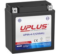 UPLUS UP9A-4-1 Motorcycle/Powersport Battery, 12V, 9Ah, replacement for YB9-B AGM-Maintenance-Free SLA Batteries Scooter ATV | Confirm size before order 135L x 75W x 139 H(mm)