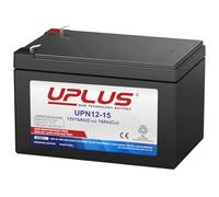 UPLUS UPN12-15 12V 15Ah Rechargeable Agm Battery with T2(F2) Terminal, SLA Battery Replacement Batteries for Golf Trolley, UPS System, Electric Scooter, Mobility, Home Alarm System