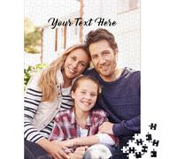 UPMALL Custom Puzzles from Photos - 120/200/300/500/1000 Piece Personalised Picture Puzzle, Custom Wooden Jigsaw for Adults & Kids, Perfect Gifts for Family, Friends, Wedding, Birthday