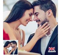 UPMALL Personalised Diamond Painting Kits for Adults - 5D Custom Diamond Painting, Diamond Art Kits Adults, Create Your Own Diamond Painting Full Drill Embroidery Gifts for Home Decor-50x90cm