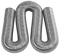 Upmann Flexible Aluminium Pipe DN 100, 25 cm, 1-Piece, 66349