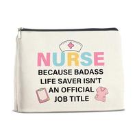 UPNEGE Funny Nurse Gifts for Women Makeup Bag, Nurse Practitioners RN LPN Gifts Nursing Gift for Graduation Christmas Birthday Appreciation Cosmetic Bag Zipper Pouch