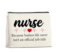 UPNEGE Funny Nurse Makeup Bag Gifts for Women, Nurse Practitioners RN Gift Nursing Gifts for Coworkers Friends Graduation Christmas Birthday Cosmetic Bag Zipper Pouch