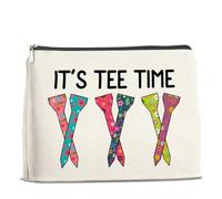 UPNEGE Golf Gifts Makeup Bag for Women It's Tee Time Golfing Cosmetic Pouch Organizer Gifts for Golfers Golf Lovers Prayers