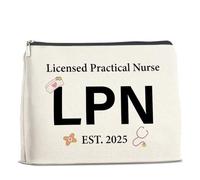 UPNEGE LPN Nurse Makeup Bag Gifts for Women, Licensed Practical Nurse Graduation Gifts LPN Nursing Cosmetic Bag Zipper Pouch