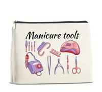 UPNEGE Manicurist Nail Tech Gifts Makeup Bag Gifts for Women Nail Technician Artist Cosmetic Bag Manicure Tools Zipper Makeup Pouch