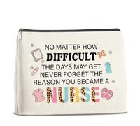 UPNEGE Nurse Graduation Gifts for Women Makeup Bag, Nurse Practitioners RN LPN Graduation Presents Nursing Cosmetic Bag Zipper Pouch