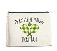 UPNEGE Pickleball Gifts Makeup Bag for Women Pickle Ball Sport Cosmetic Pouch Bags Gifts for Pickleball Lovers & Players