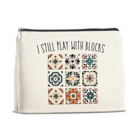 UPNEGE Sarcastic Makeup Bag for Women Funny Y'all Need Groundwork Work Cosmetic Pouch Travel Toiletry Bag, H