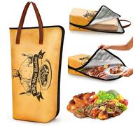 UPOFFICIS BBQ Blanket For Resting Meat, 21" BBQ Meat Blanket Insulation Bag With Wide Mouth, Reusable Water And Oil Proof Smoker Grill Bag Meat Resting Blanket For Large Beef Brisket/Turkey/Steaks