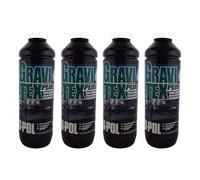 UPOL Gravitex Plus HS Stone Chip Protector - Pack of 4 x 1 Litre White Primer - Overpaintable High Build OEM Textured Primer - 1K Solvent Based Coating - For Vehicle Underbodies, Wheel Arches & Panels