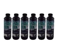 UPOL Gravitex Plus HS Stone Chip Protector - Pack of 6 x 1 Litre Black Overpaintable Primer - High Build OEM Textured Primer - 1K Solvent Based Coating - For Vehicle Underbodies, Wheel Arches & Panels
