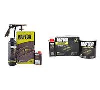 UPOL Raptor Black Truck Bed Liner Kit 1L + 1L Epoxy Primer Kit + Underbody Gun U-POL