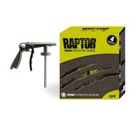 Upol Raptor Tintable 4x Liner Kit + Spray Gun Tough Coating Bedliner Paint U-Pol