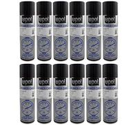 UPOL U-Pol 12 x Power Can GLOSS BLACK Paint Can 500ml Aerosol Powercan Gloss Black - High gloss, durable top coat Car Wheel Body Paint 12 500ml Aerosol Cans