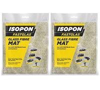 UPOL U-POL Isopon Fastglas Glass Fibre Mat 25cm x 110cm 2 Mats Per Pack X2