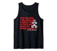 Upon This Rock I Will Build My Church Tank Top