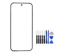UPONEW for Google Pixel 9 Front Outer Screen Panel Glass Lens - Black Front Screen Outer Glass Panel Lens Replacement with Opening Tool (Not LCD &Not Digitizer)
